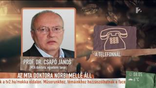 Schobert Norbit az MTA doktora segítené hogy a tudomány elfogadja a módszereit  tv2humokka [upl. by Andrews]