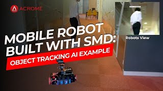 Mobile Robot built with SMD Object Tracking AI Example [upl. by Oleg]