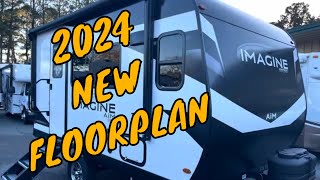 NEW 2024 GRAND DESIGN IMAGINE AIM 14MS TRAVEL TRAILER Dodd RV COUPLES CAMPER WALKTHROUGH UPDATED [upl. by Akimas245]