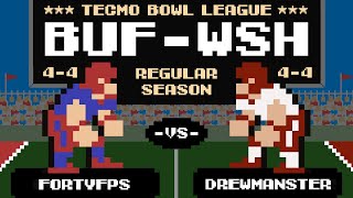 FORTYFPS 44 vs DREWMANSTER 44  Tecmo Bowl League Season 13 [upl. by Pammie906]