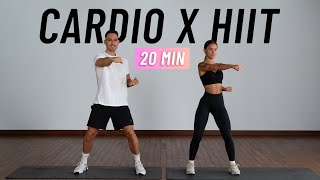 20 MIN CARDIO HIIT WORKOUT  ALL STANDING  Full Body No Equipment No Repeats [upl. by Tevis]