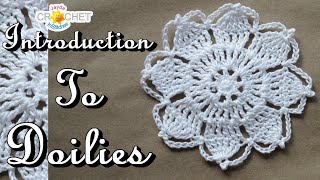 Introduction To Doilies Crochet Tutorial and Vlog [upl. by Leakcim842]