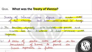 What was the Treaty of Vienna [upl. by Elisabeth]