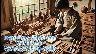 Ingenious Japanese Woodworking Simple Yet Strong Joints and Traditional Craftsmanship part 1 [upl. by Keram369]