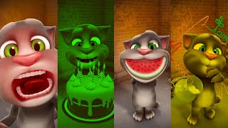 Talking Tom Cat Funny Colors Reaction Video  My Talking Tom POCOYO Colors Effects  Part 742 [upl. by Jardena339]