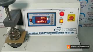 Bursting Strength Tester Digital [upl. by Lepper]