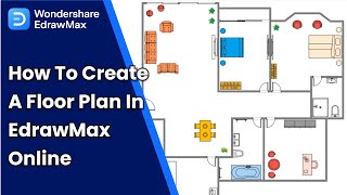 How to Create a Floor Plan in EdrawMax Online [upl. by Eilrebmik]