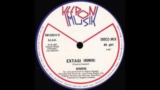 SIMON quotExtasiquot Remix Italo Disco 116 BPM Rare 12quot Single 1987 [upl. by Notyarb]