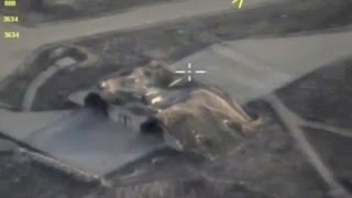 Russian drone shows Syrian air base after US strike [upl. by Lew133]