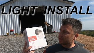 How to Install an Exterior Light on a Metal Building [upl. by Nialb]