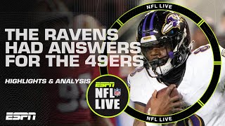 REACTION to Ravens vs 49ers 🔥 Lamar Jacksons MVP moment  Dan Orlovsky  NFL Live [upl. by Yrrat598]