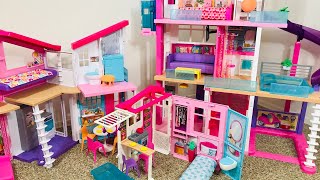 Barbie Dream House vs Malibu House vs Close amp Go House [upl. by Melamie378]