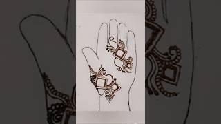 Simple Box pattern mehendi mehndi design [upl. by Latoya]