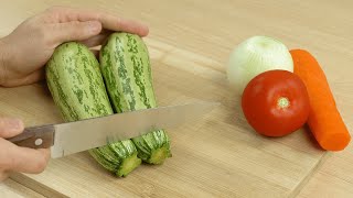 2 CALABACINES 2 TOMATES Y LA CENA ESTÁ LISTA ¡RECETA EN 10 MINUTOS [upl. by Bodrogi382]