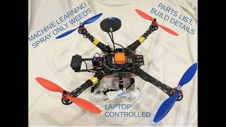 DIY Autonomous Intelligent drone sprayer  Parts List Schematics Build Details [upl. by Anikram]