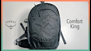 Osprey Farpoint 40 Travel Pack Review  comfiest travel backpack Ive ever used [upl. by Laikeze]