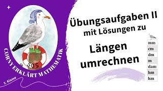 Längeneinheiten umwandeln Übungsaufgaben II Klasse 5 [upl. by Ecirbaf]