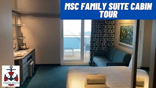 MSC Virtuosa Fantastica Suite Tour cabin 11418 [upl. by Yanad474]