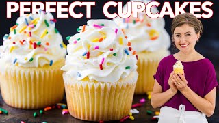 How to Get PERFECT VANILLA CUPCAKES Every Time [upl. by Squires55]