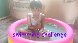 🏊🏊 swimming challenge pora ho gaya🏊 [upl. by Aihsem]