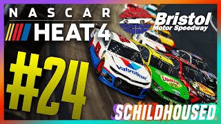 THE BRISTOL BRAWL  NASCAR Heat 4 Championship Mode  Race 24  Bristol Night Race [upl. by Annayak]