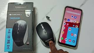 How to Connect ZEBRONICS ZEBJAGUAR Wireless Mouse to Android Phone [upl. by Errised]