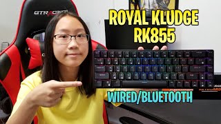 Royal Kludge RK855 RGB Mechanical Keyboard Unboxing and Review [upl. by Atinahc]