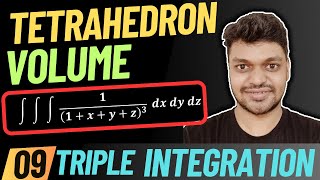 Volume of Tetrahedron Triple Integral Example 9 Engineering Mathematics  Saarang [upl. by Dola]