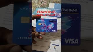 Federal Bank zero balance account  Debit Card [upl. by Nolyat]