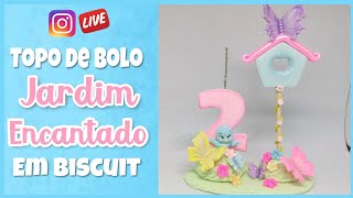 🔴Live  Topo de bolo do jardim encantado em Biscuit Saramanil Corantes  Pierre Marinho [upl. by Dleifniw790]