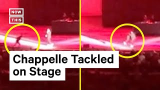 Comedian Dave Chappelle Attacked On Stage [upl. by Orrin]