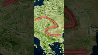 How Hungary moved throughout history borders ytshorts [upl. by Ameluz765]