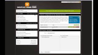 Shoutcast Admin Panel  How To Upload A MP3 And Start AutoDJ [upl. by Haelam]