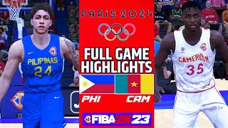 Gilas Pilipinas vs Cameroon  FULL GAME HIGHLIGHTS  FIBA QUALIFIERS  June 30 2024 fiba2k [upl. by Eciralc]