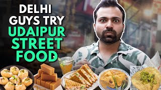 Delhi Guys Try Udaipur Street Food  Indian Street Food  The Urban Guide [upl. by Stoddart]