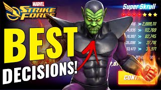 UNLOCK SUPER SKRULL FASTER Best Dark Dimension Tips and Toons Plus Mailbag  Marvel Strike Force [upl. by Cilka519]