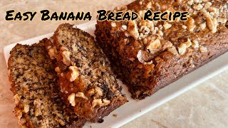 Easy Banana Bread Recipe  How to make Banana Bread at home [upl. by Consuela32]