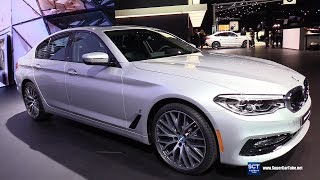 2018 BMW 5 Series 530e eDrive  Exterior and Interior Walkaround  2017 Detroit Auto Show [upl. by Gnud]