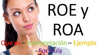 Roe y Roa explicación formula e interpretación [upl. by Sulamith689]