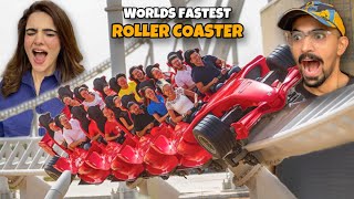 WORLD KI FASTEST ROLLER COASTER Ki Ride Karli  Ferrari World [upl. by Leonie]