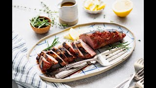 Honey Garlic Dijon Pork Tenderloin Marinade [upl. by Bloxberg617]