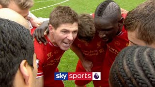 quotWe dont let this slip we go againquot  Steven Gerrard leads Liverpools PostMatch Huddle [upl. by Feetal485]