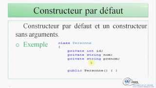 les constructeurs en c programmation orienté objet darija [upl. by Tatianna]