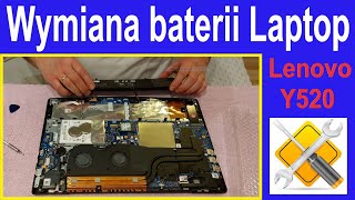 Wymiana baterii w laptopie Lenovo Y520  poradnik [upl. by Kam]