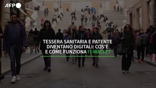 Tessera sanitaria e patente diventano digitali cose e come funziona ITWALLET [upl. by Anirret751]