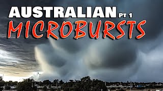 Incredible Australian Microbursts Pt1  Extreme Weather Series  Severe Weather Australia [upl. by Nailliw]