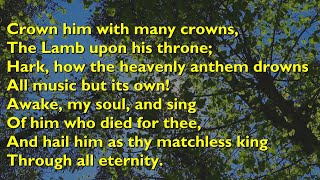 Crown Him With Many Crowns Tune Daidemata  4vv with lyrics for congregations [upl. by Ssitnerp]