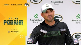 Matt LaFleur sees QB Jordan Love making progress [upl. by Nitnilc]