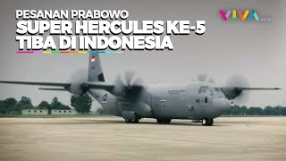 DETIKDETIK Super Hercules Kelima Pesanan Prabowo Tiba di Indonesia [upl. by Jaunita]