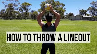 How to Throw a Rugby Lineout  Rugby Skills Tutorial [upl. by Haven947]